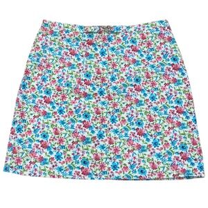 David N Sport floral A-Line Cotton Skirt Cottagecore Preppy Grandmacore Fairy